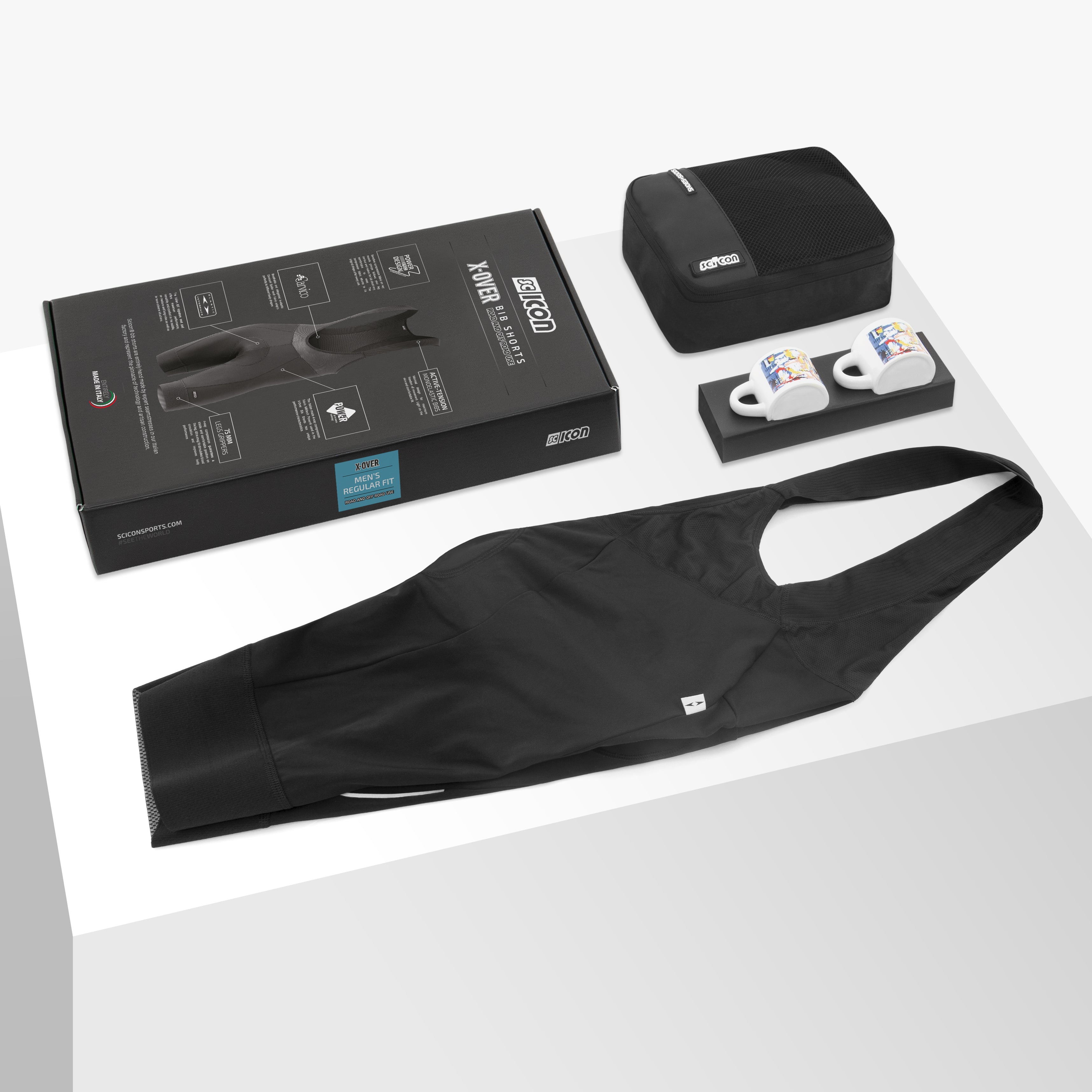 X-OVER CYCLING BIB SHORTS - MAN