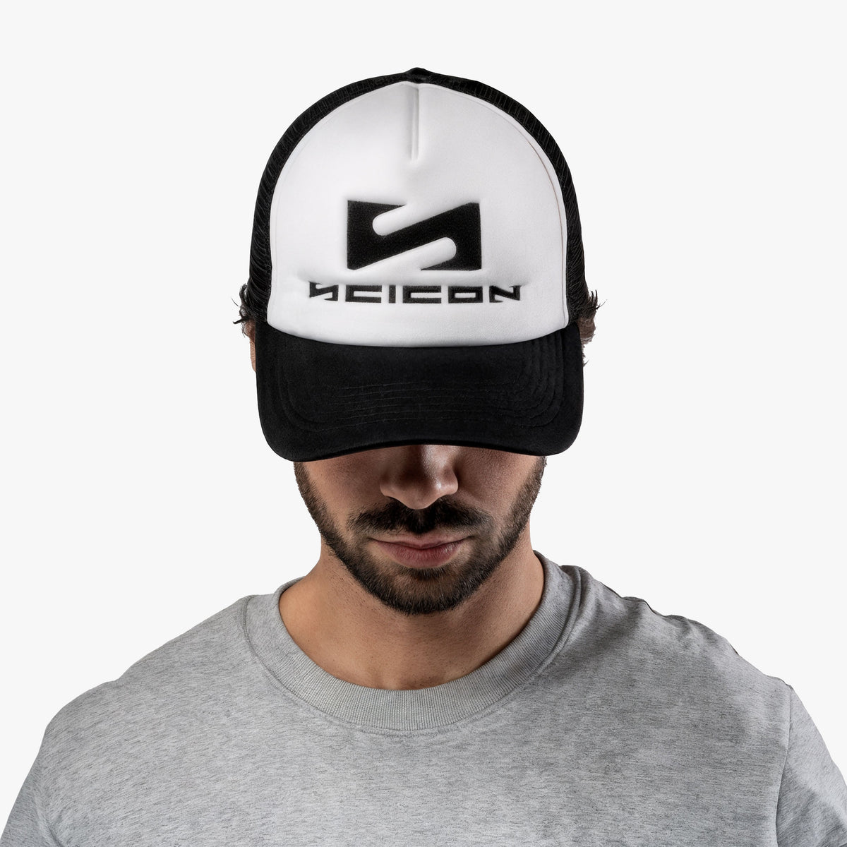 trucker front worn