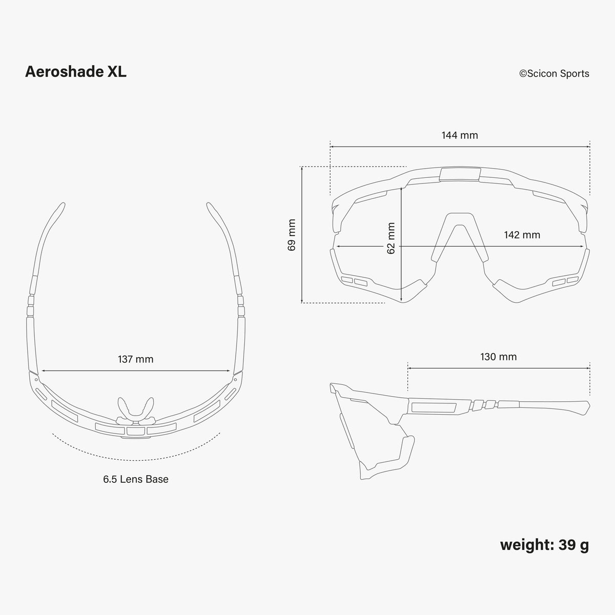 Aeroshade XL dimensions