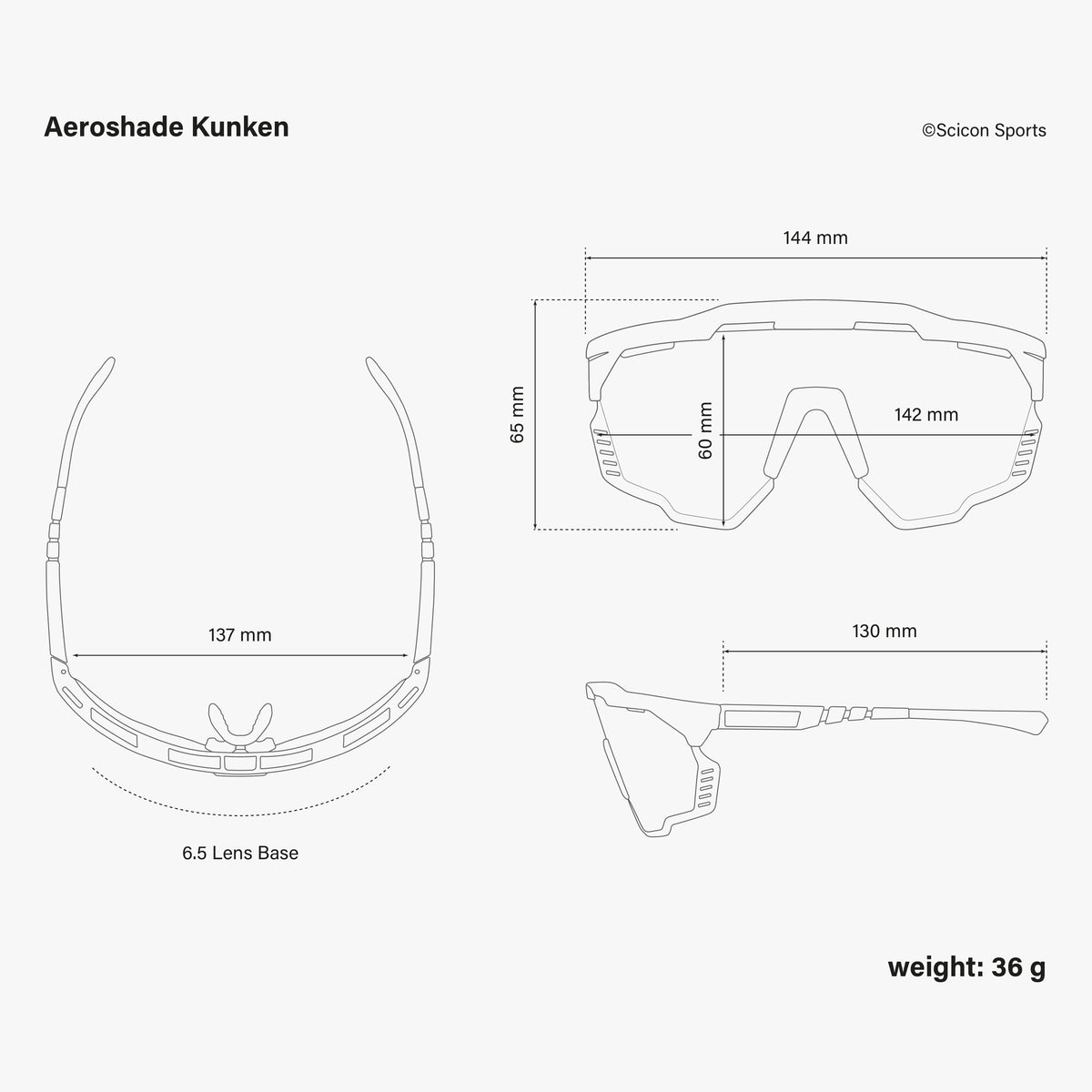 Aeroshade Kunken dimensions
