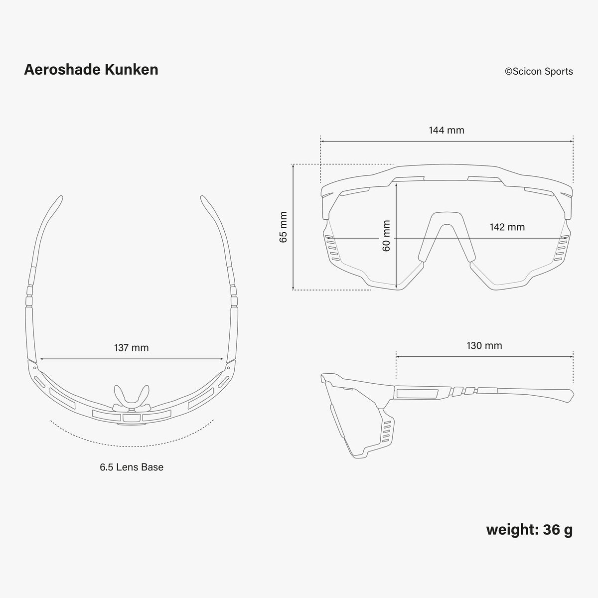 aeroshade kunken dimensions