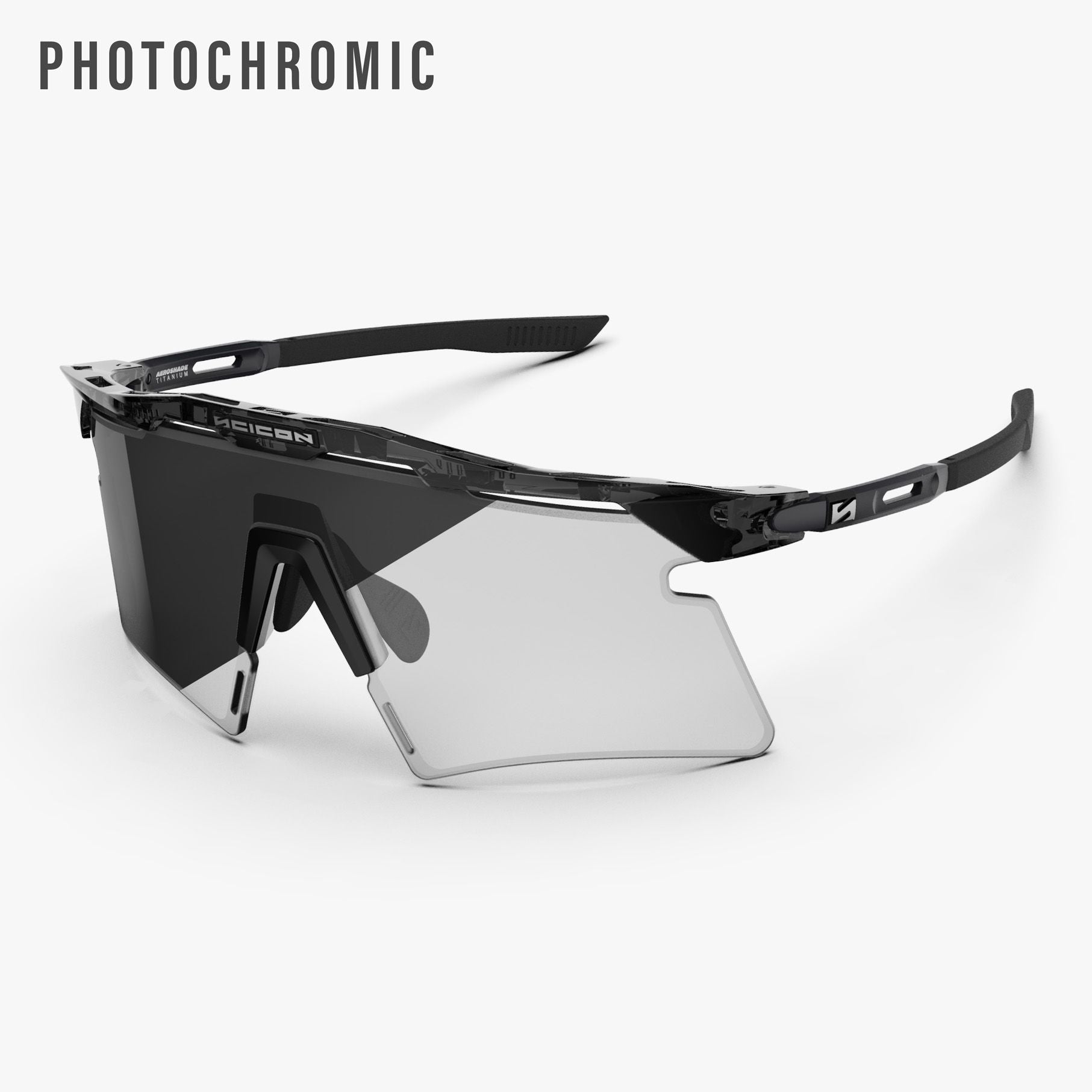Aeroshade Titanium Crystal Black Photochromic Grey hero