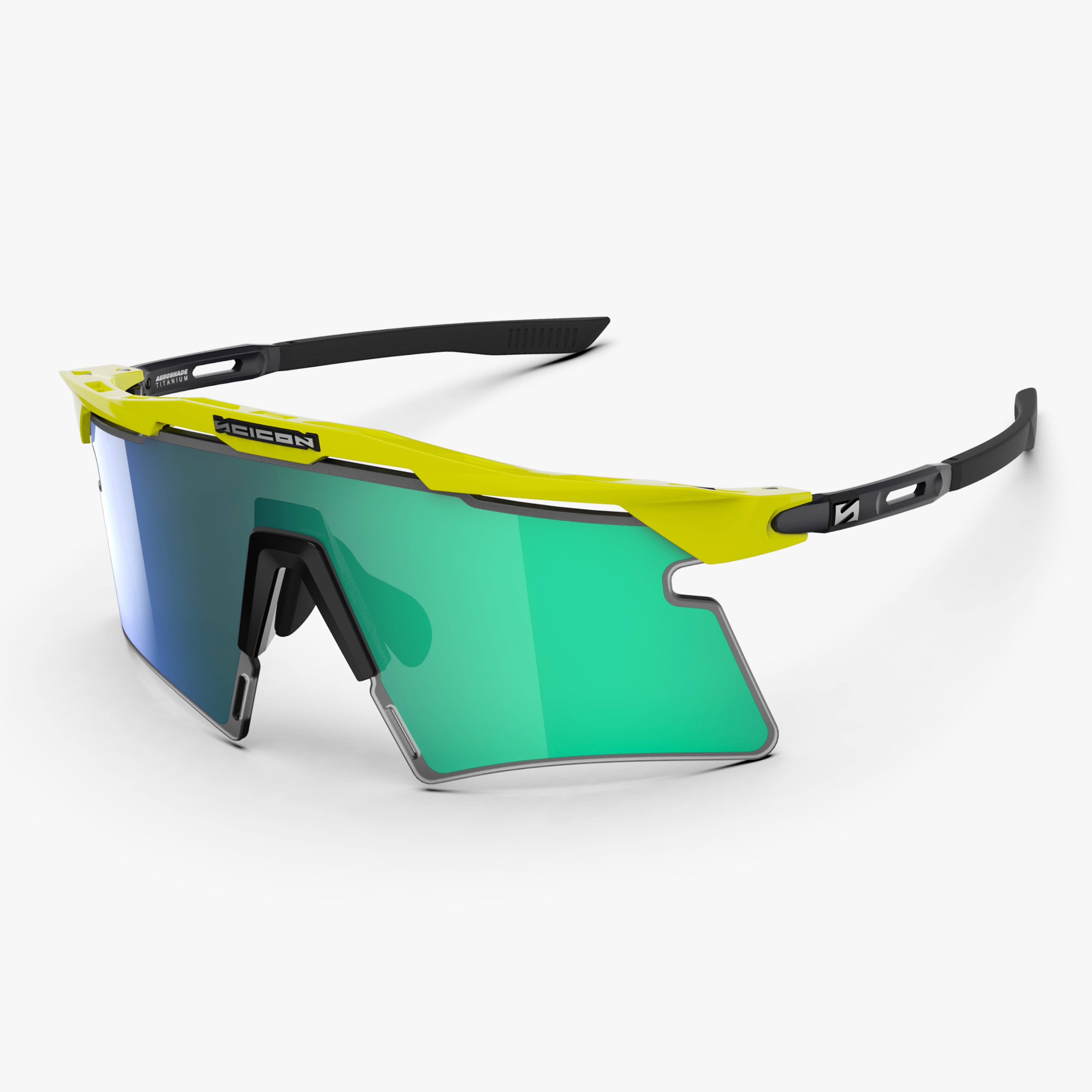 Aeroshade 2.0 Titanium Yellow Fluo Multimirror Blue Green hero