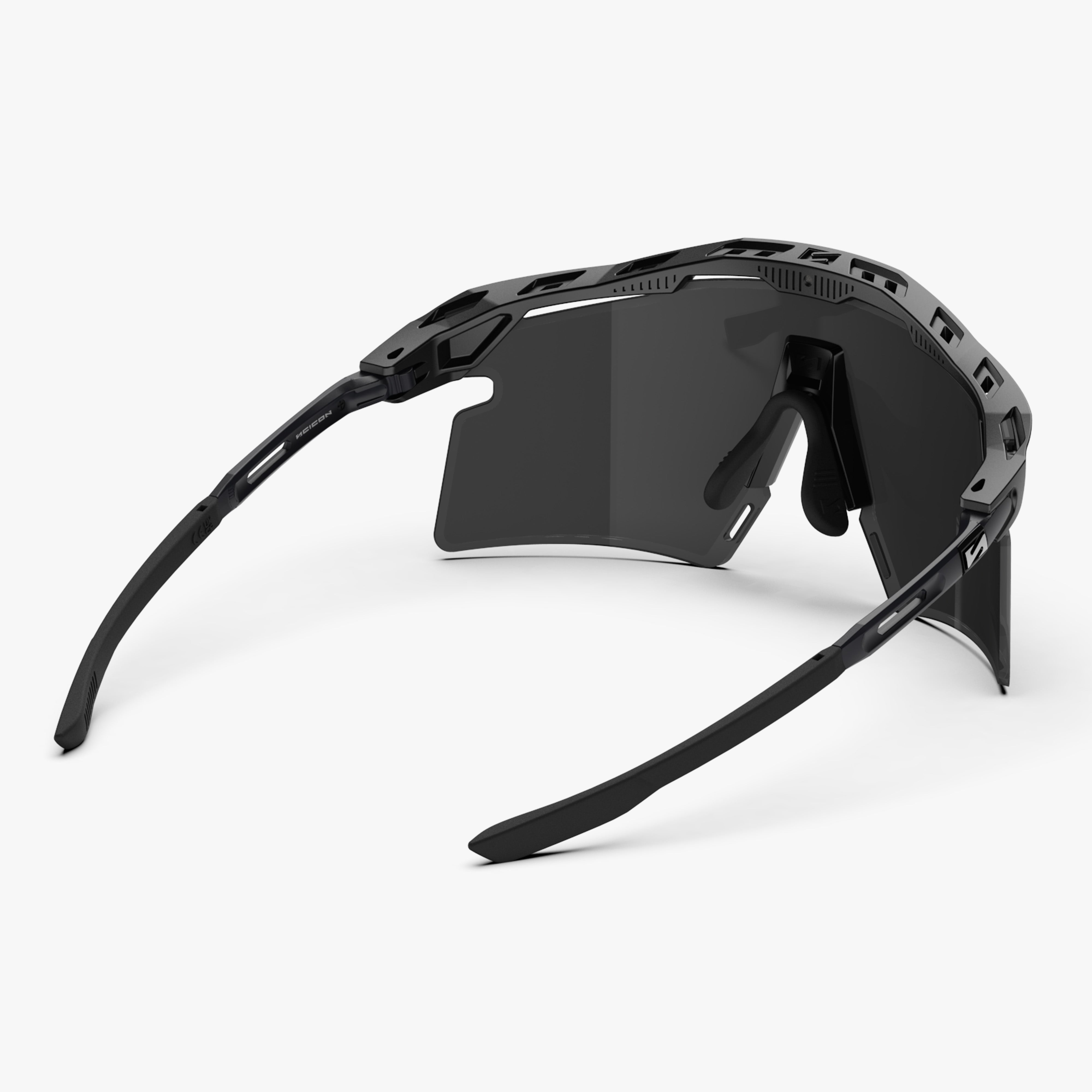 Aeroshade 2.0 Titanium XS Matte Black Multimirror Silver back
