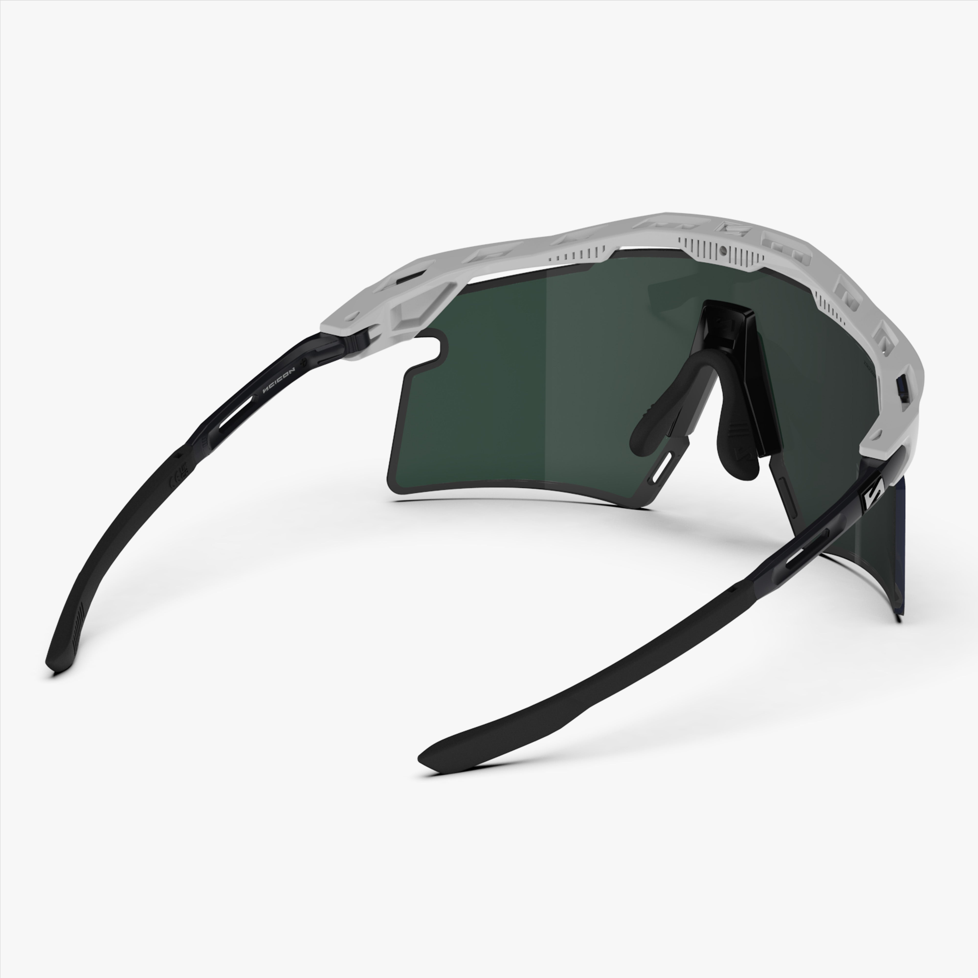 Aeroshade 2.0 Titanium XS White Matte Multimirror Blue Green back
