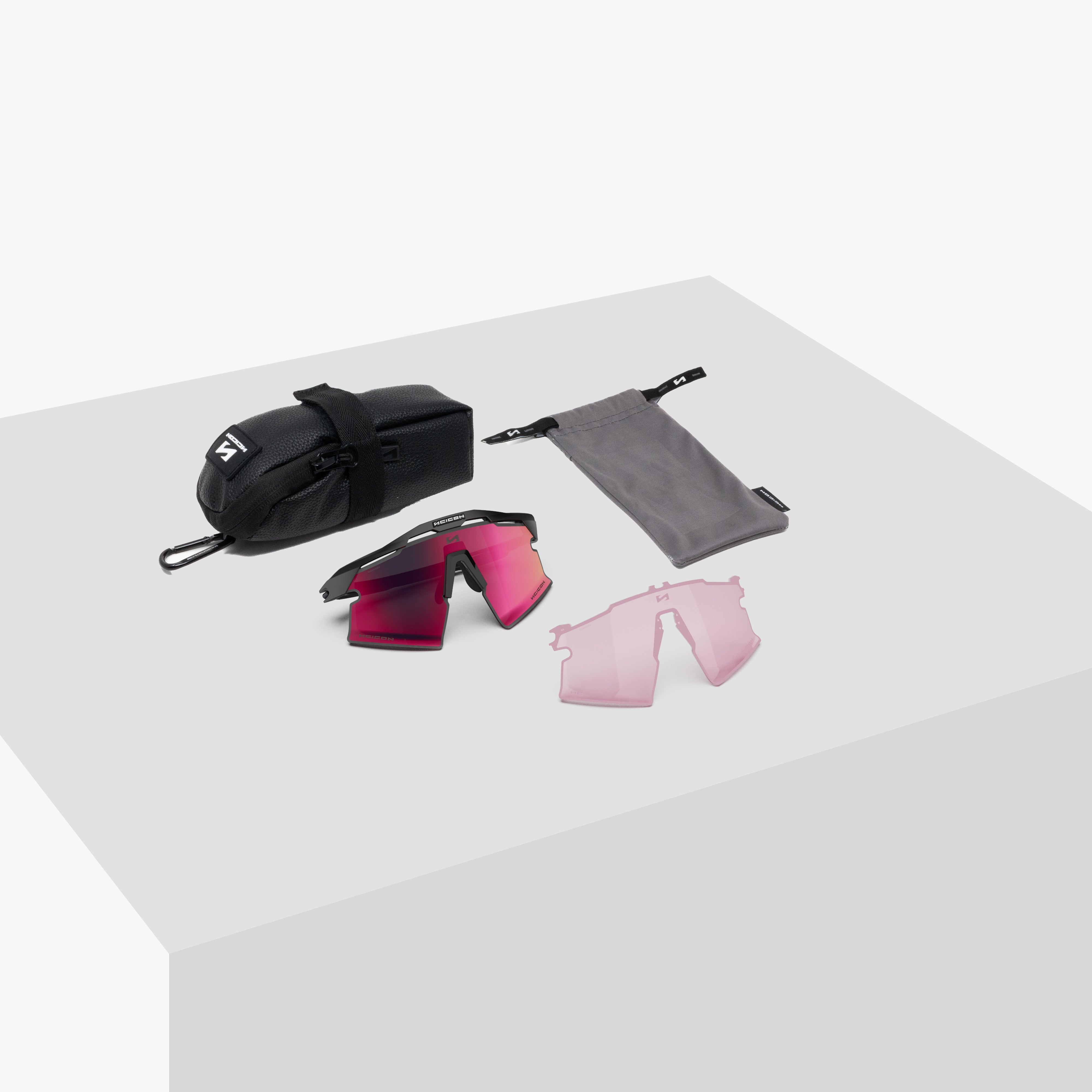 Aeroshade 2.0 Titanium Strake Black Crystal Gloss Multimirror Sunburst box content