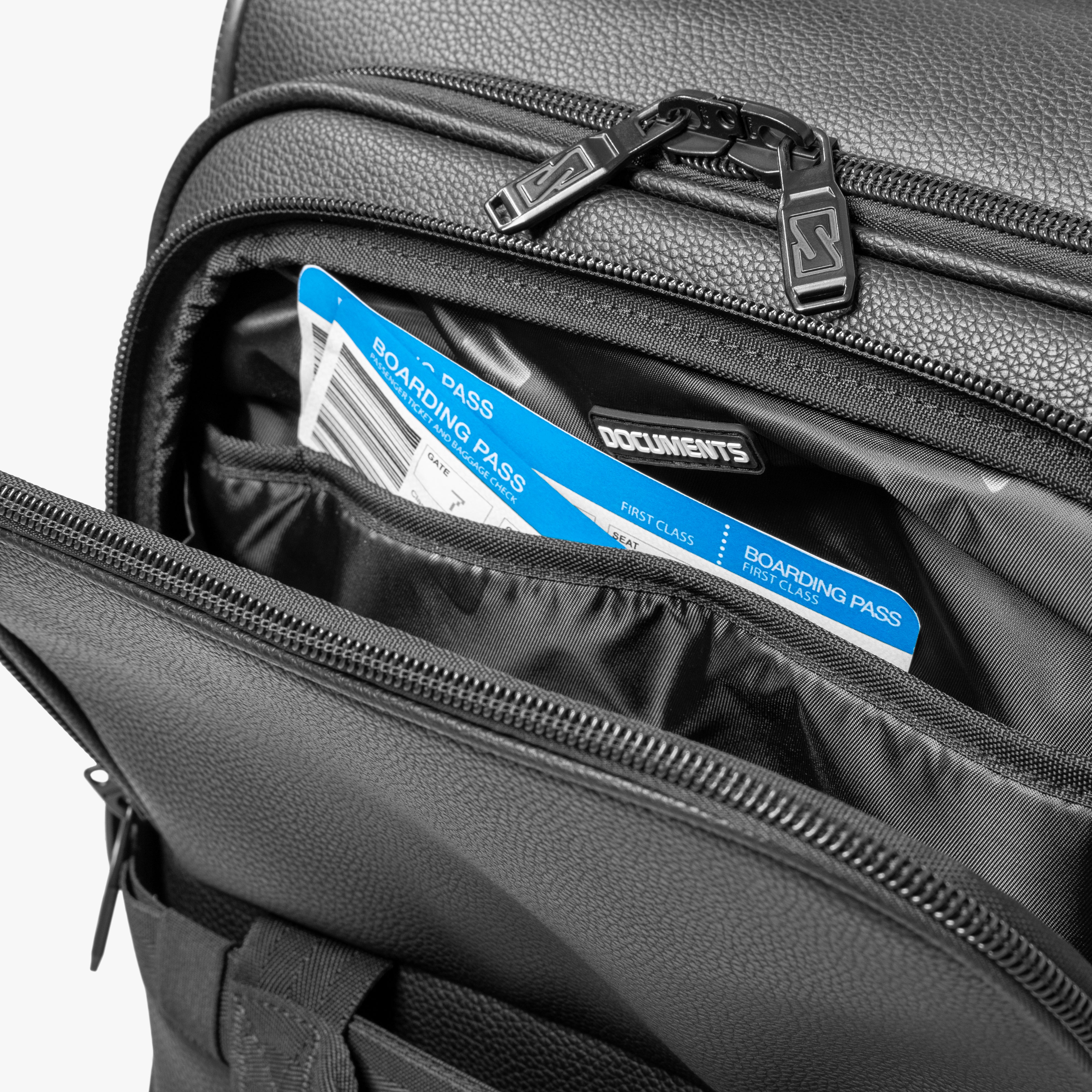 CABIN LUGGAGE 35L - 4WD - VEGAN LEATHER SYNERSKIN™