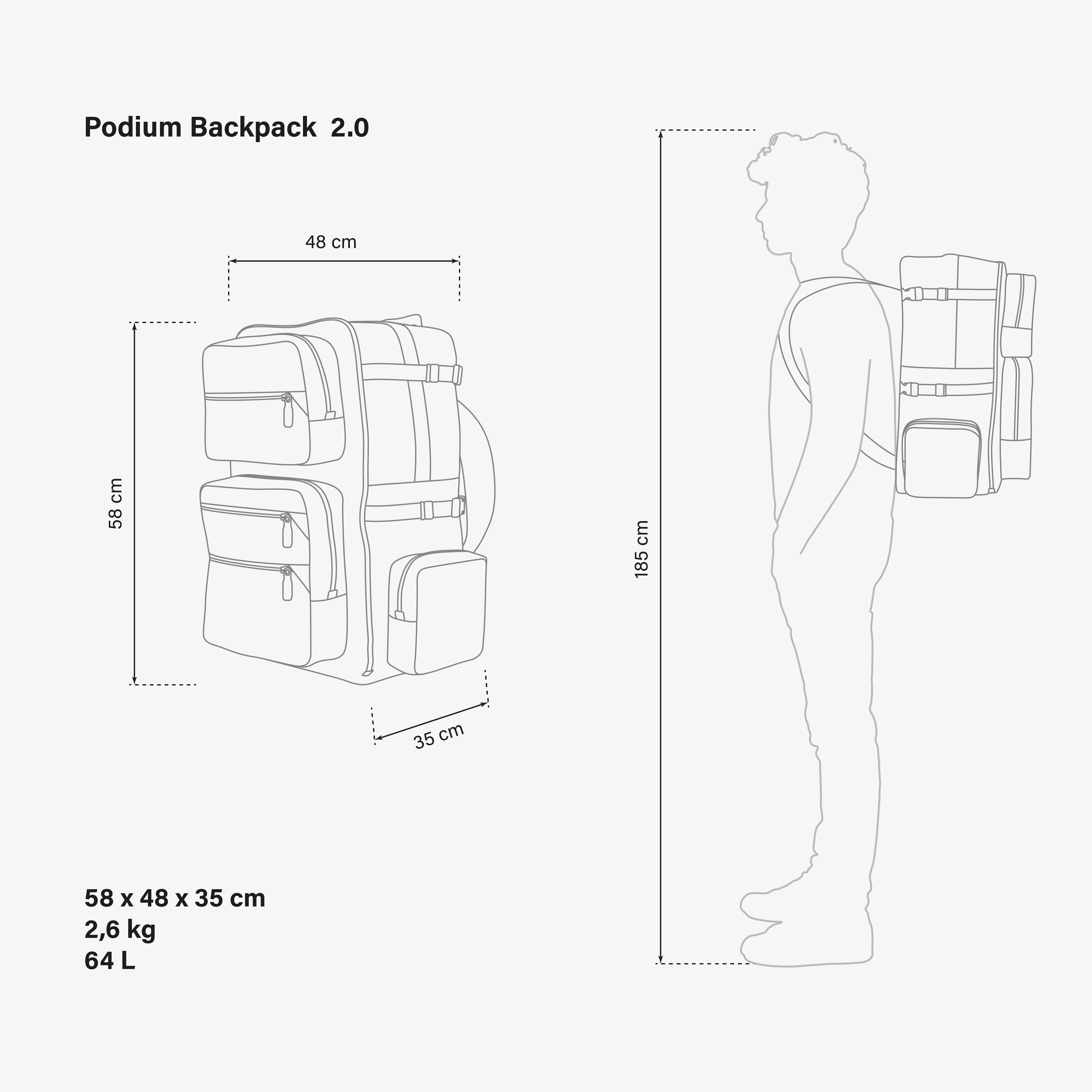 BACKPACK PODIUM COMPACT 2.0