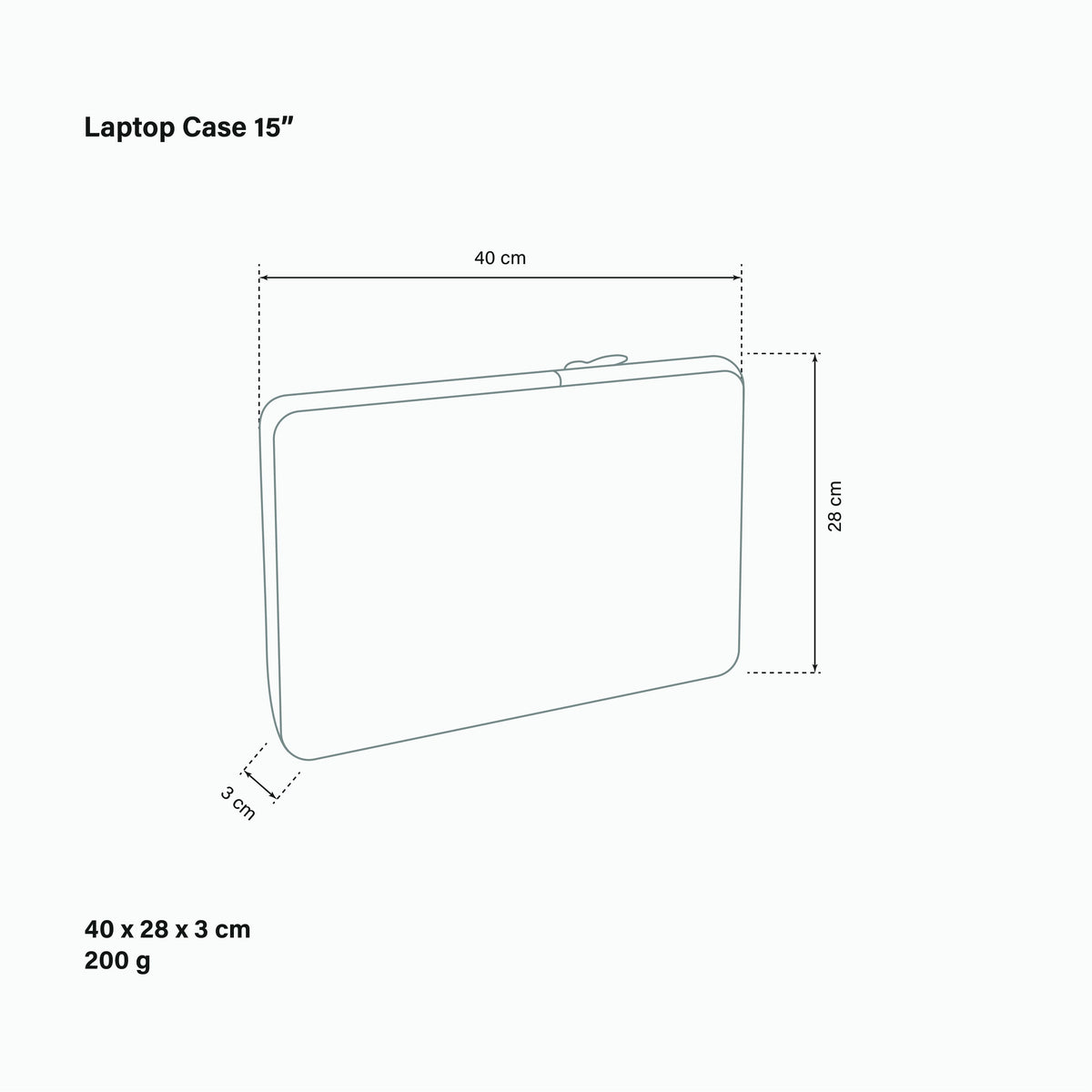 laptop 15 sleeve dimensions