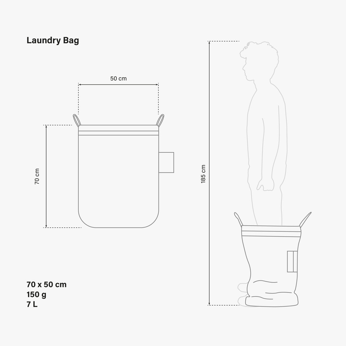 Laundry Washnet Dimensions