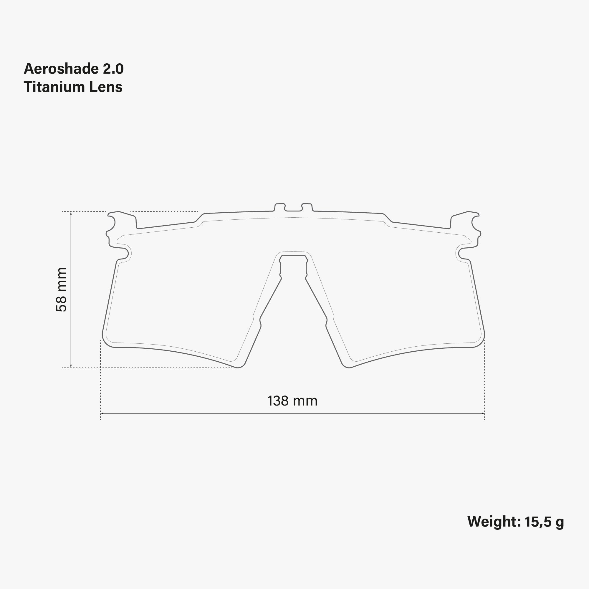 Aeroshade Titanium Spare Lens Photochromic Green Blue