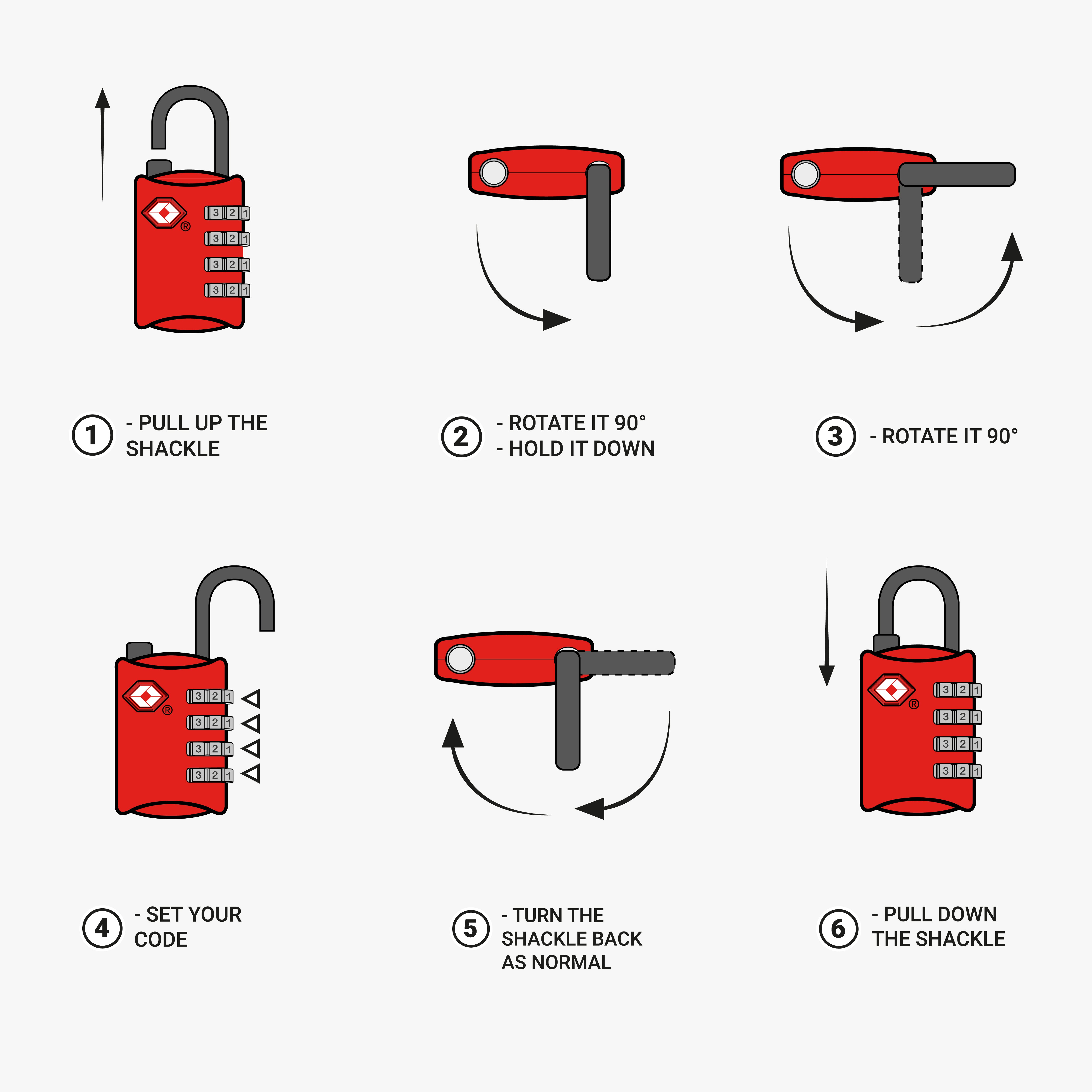 TSA LUGGAGE PADLOCK