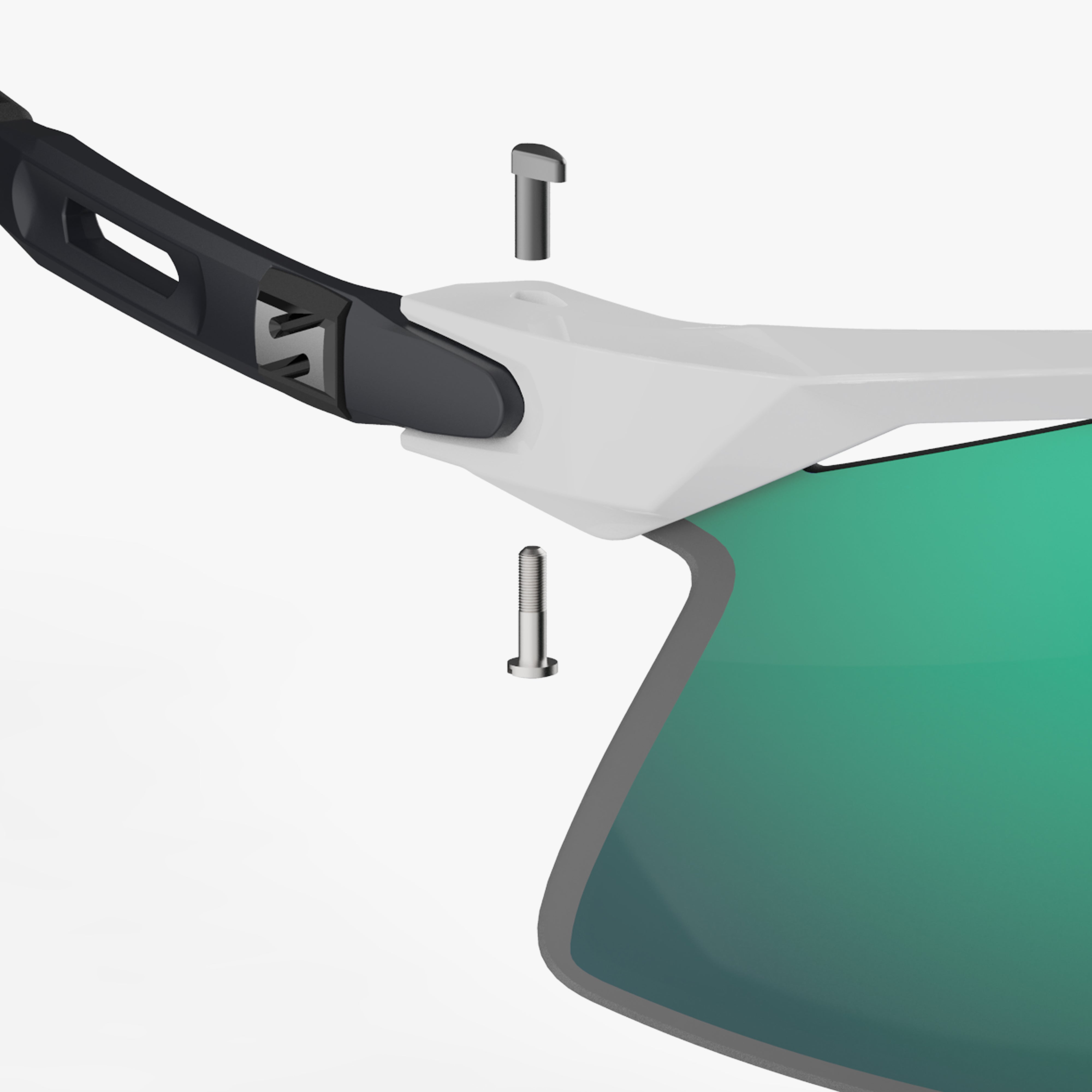 Aerobeam Titanium Temples Screws detail