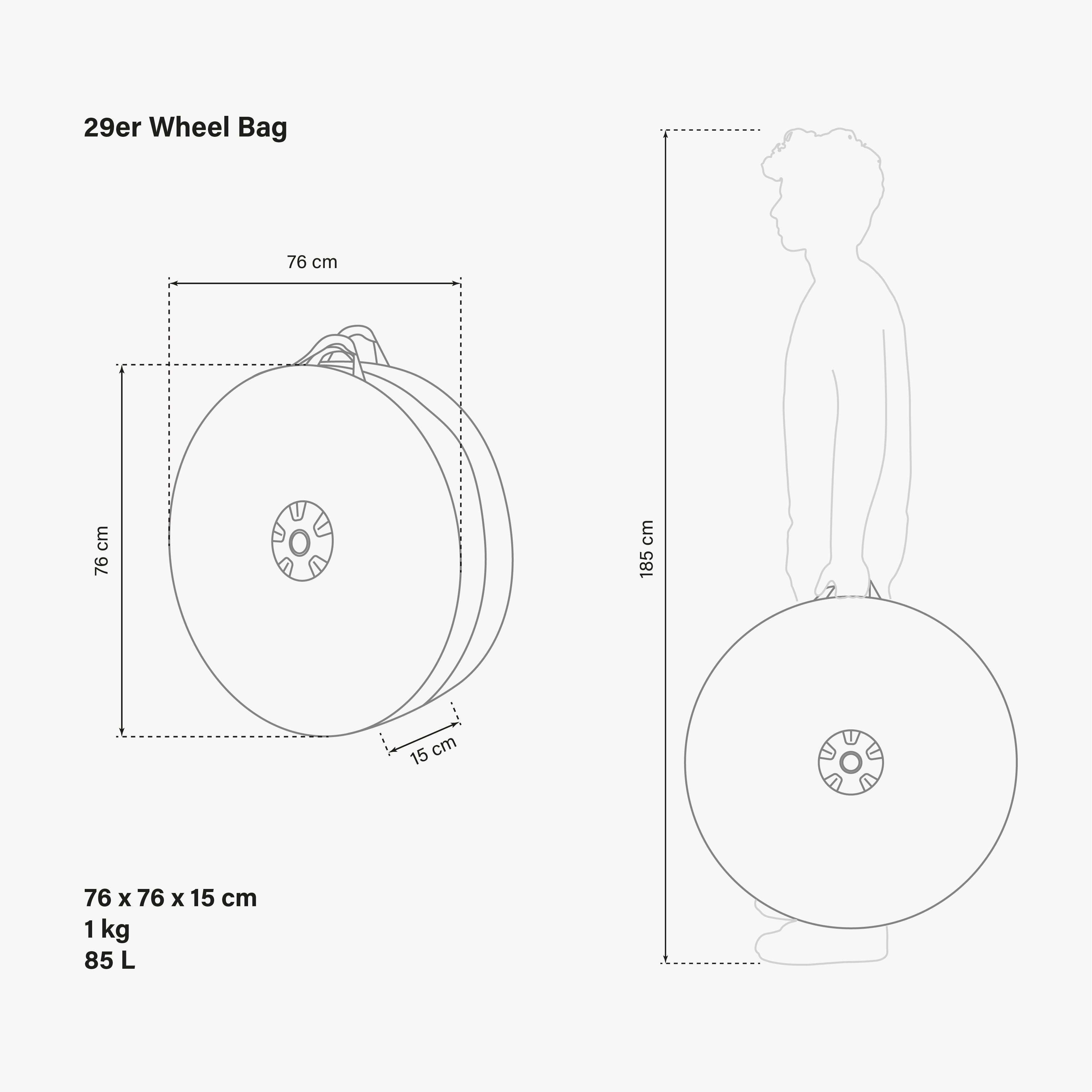 29ER MTB SINGLE WHEEL BAG