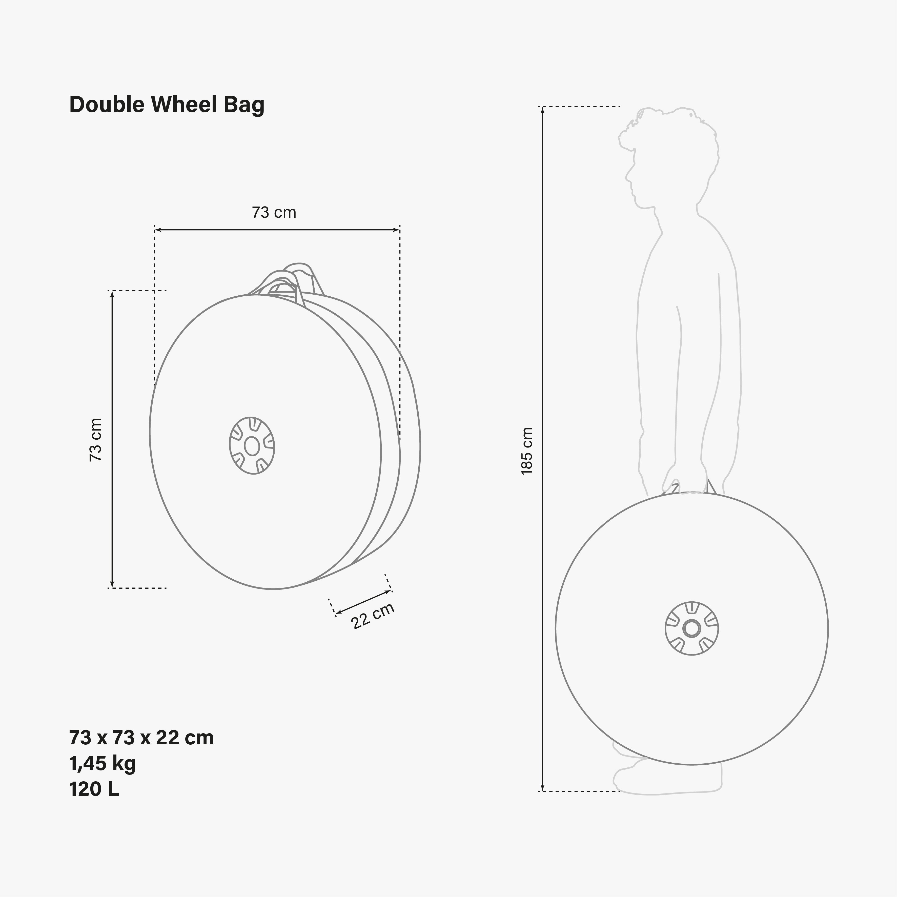 DOUBLE WHEEL BAG