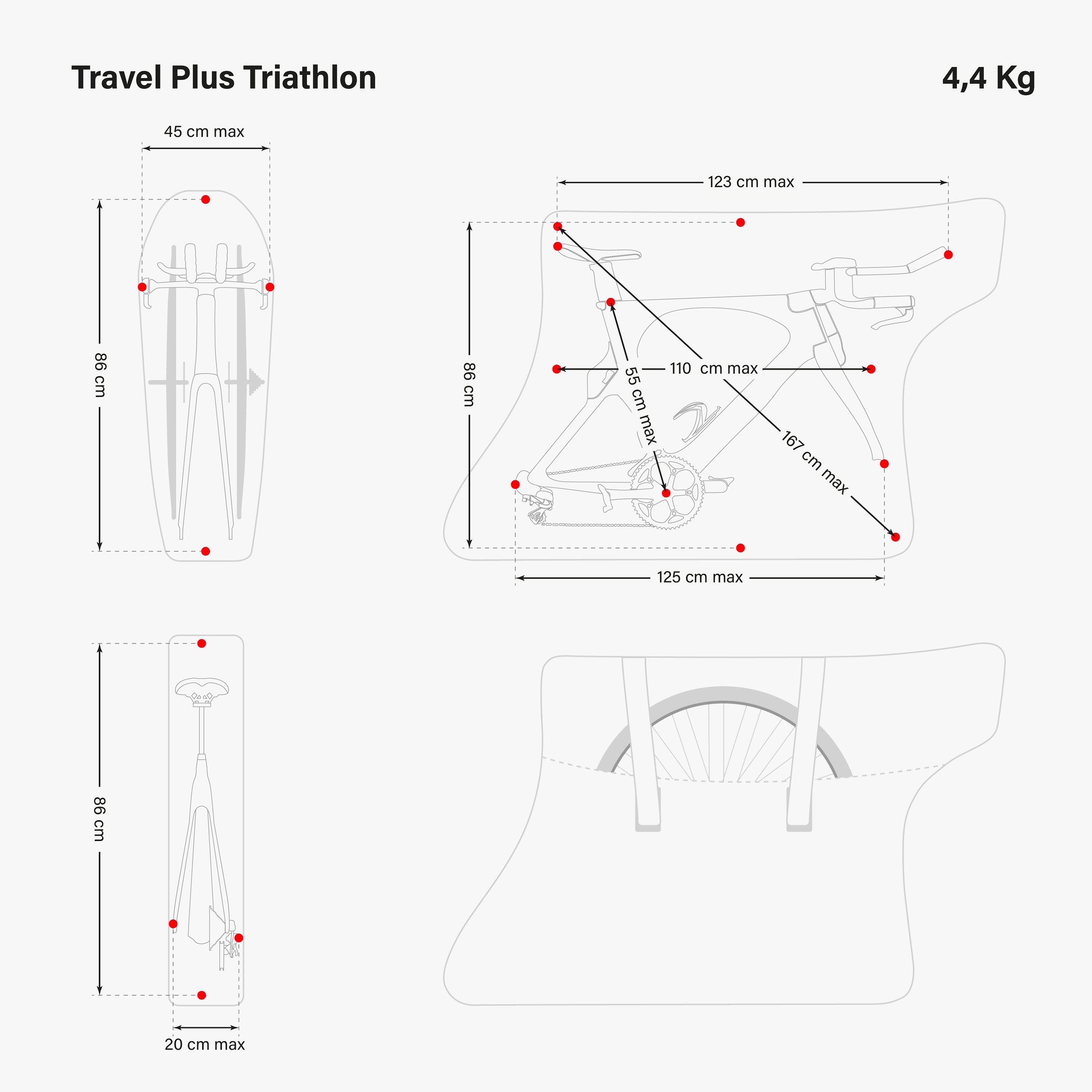 SOFT BIKE BAG - TRAVEL PLUS TRIATHLON