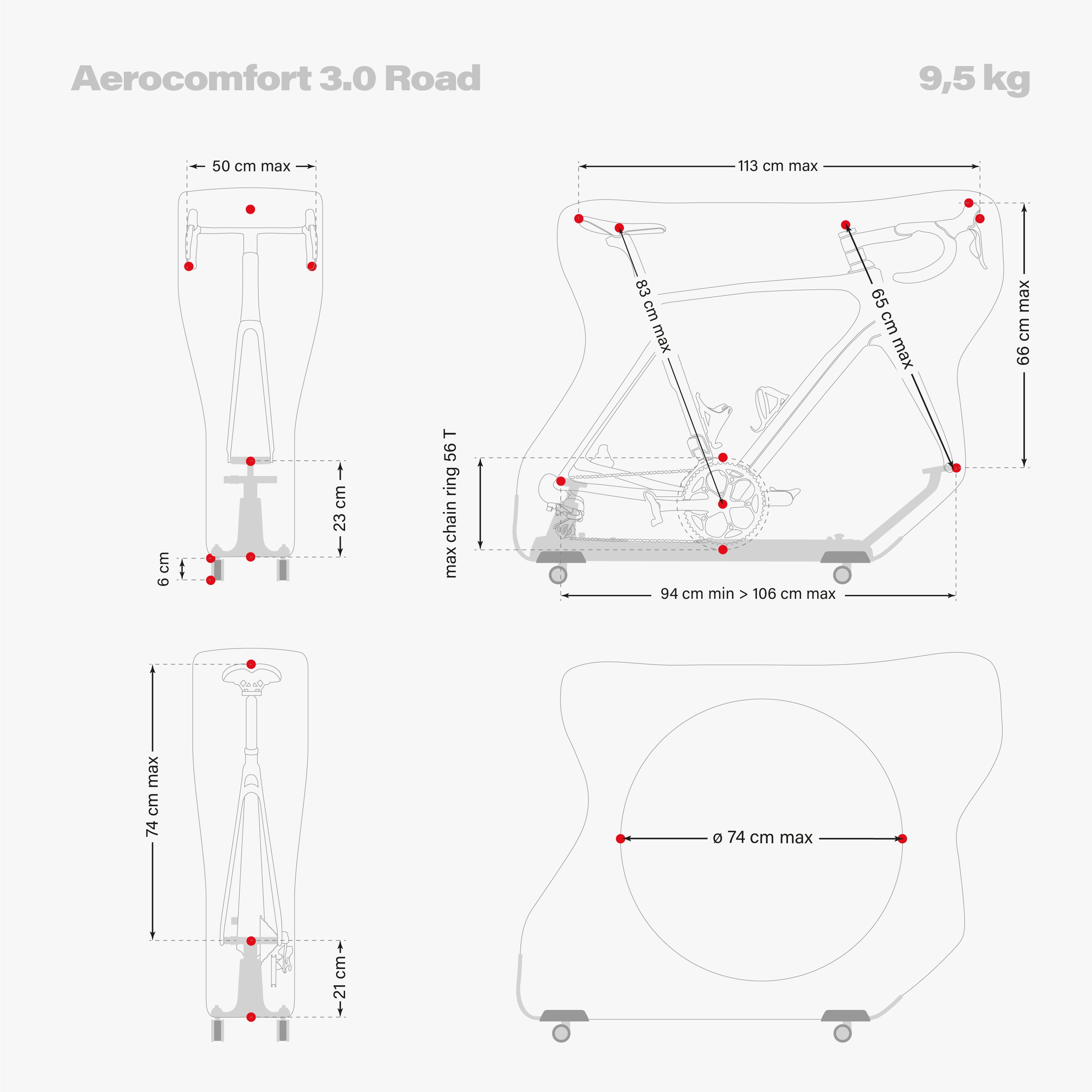 AEROCOMFORT 3.0 ROAD BIKE TRAVEL BAG