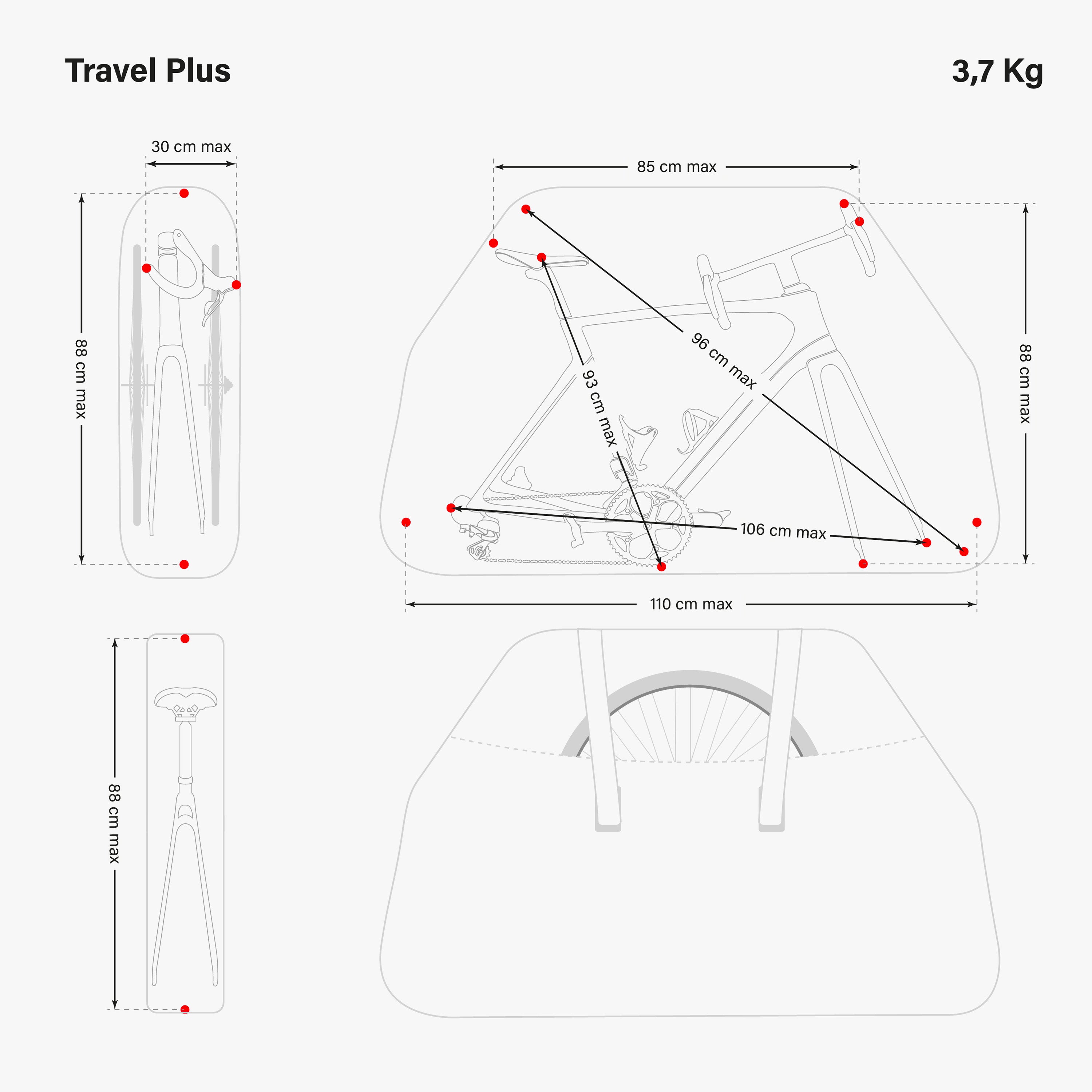 SOFT BIKE BAG - TRAVEL PLUS