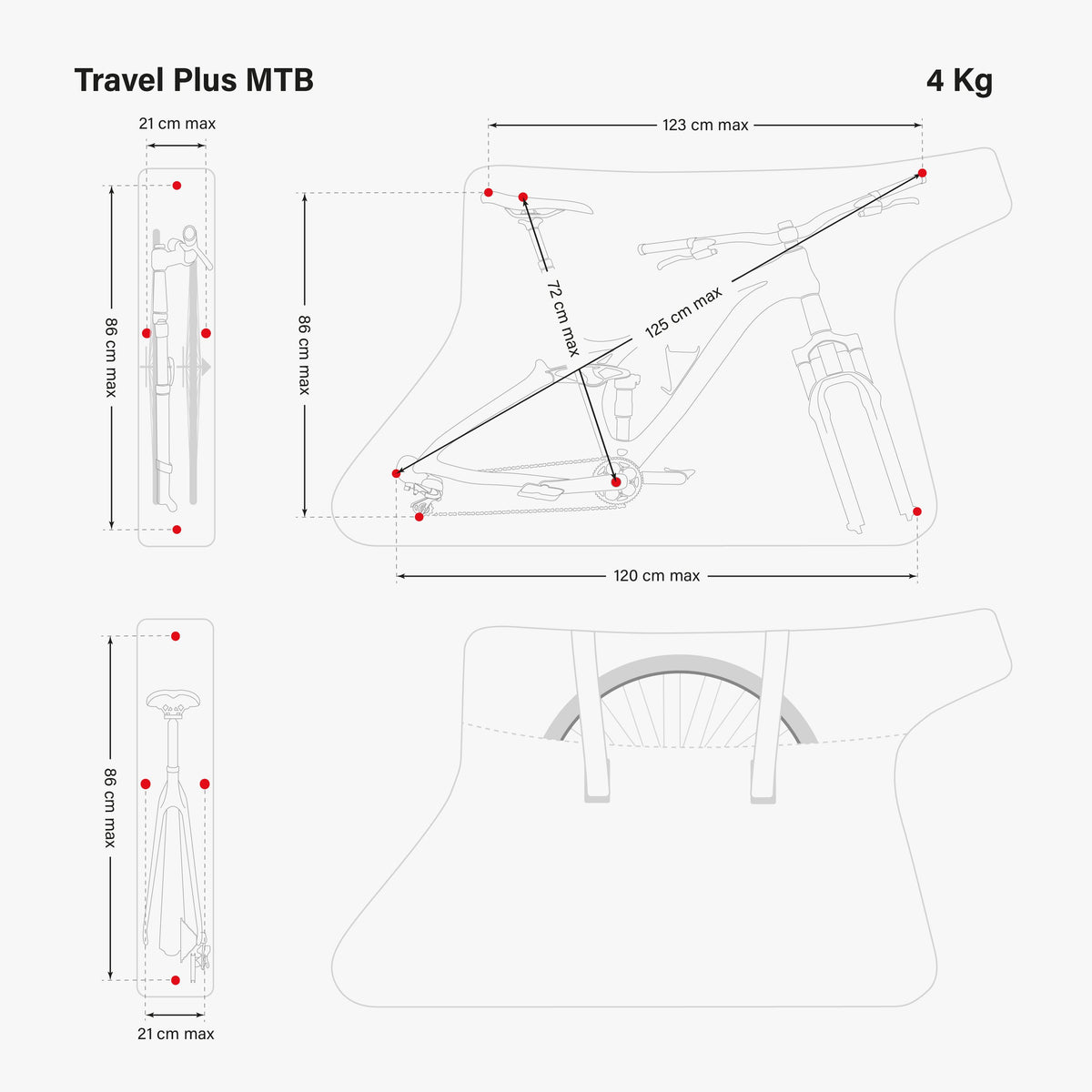 Travel Plus MTB Dimensions