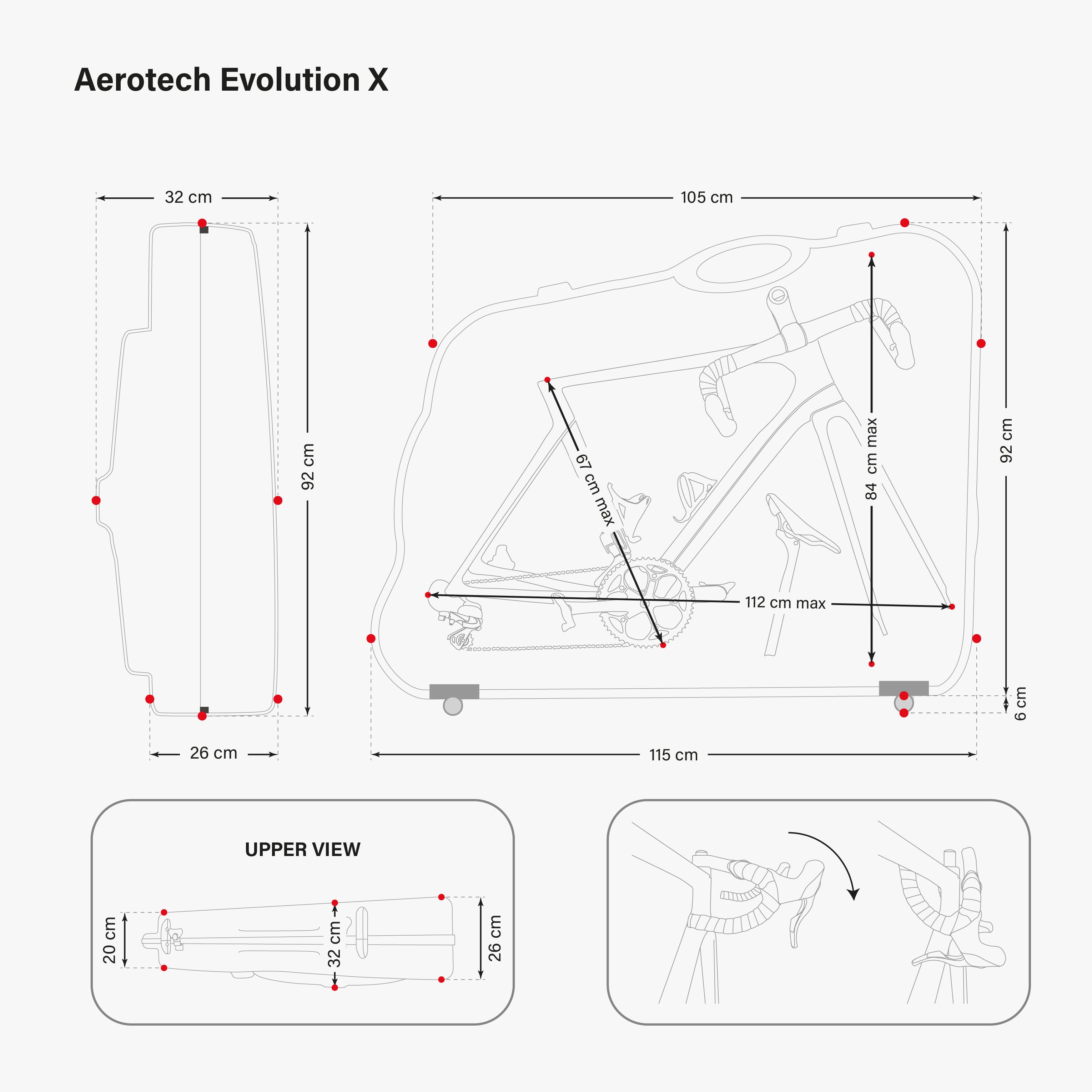 AEROTECH EVOLUTION X TSA BIKE TRAVEL CASE