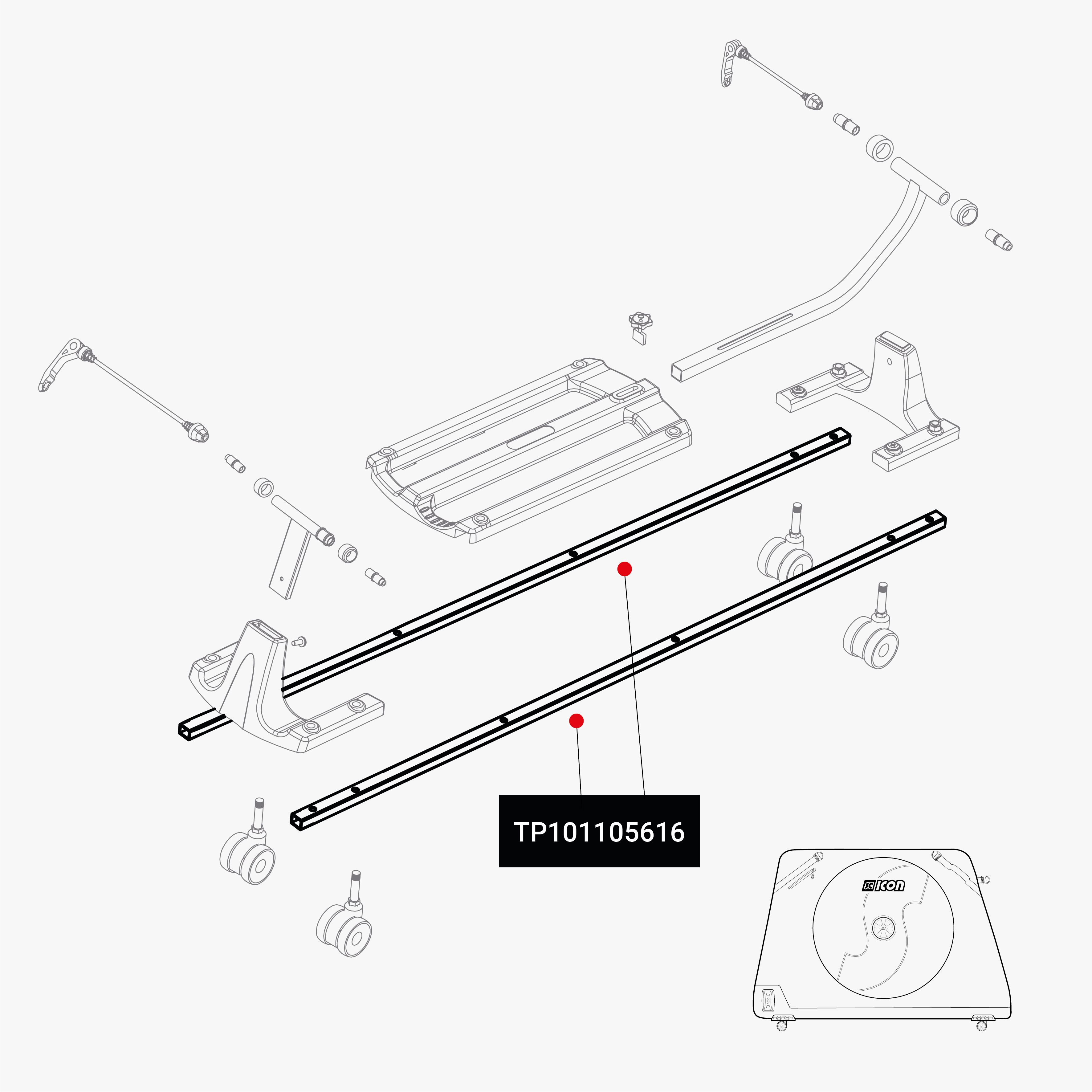 FRAME DEFENDER RAILS AEROCOMFORT MTB MY19