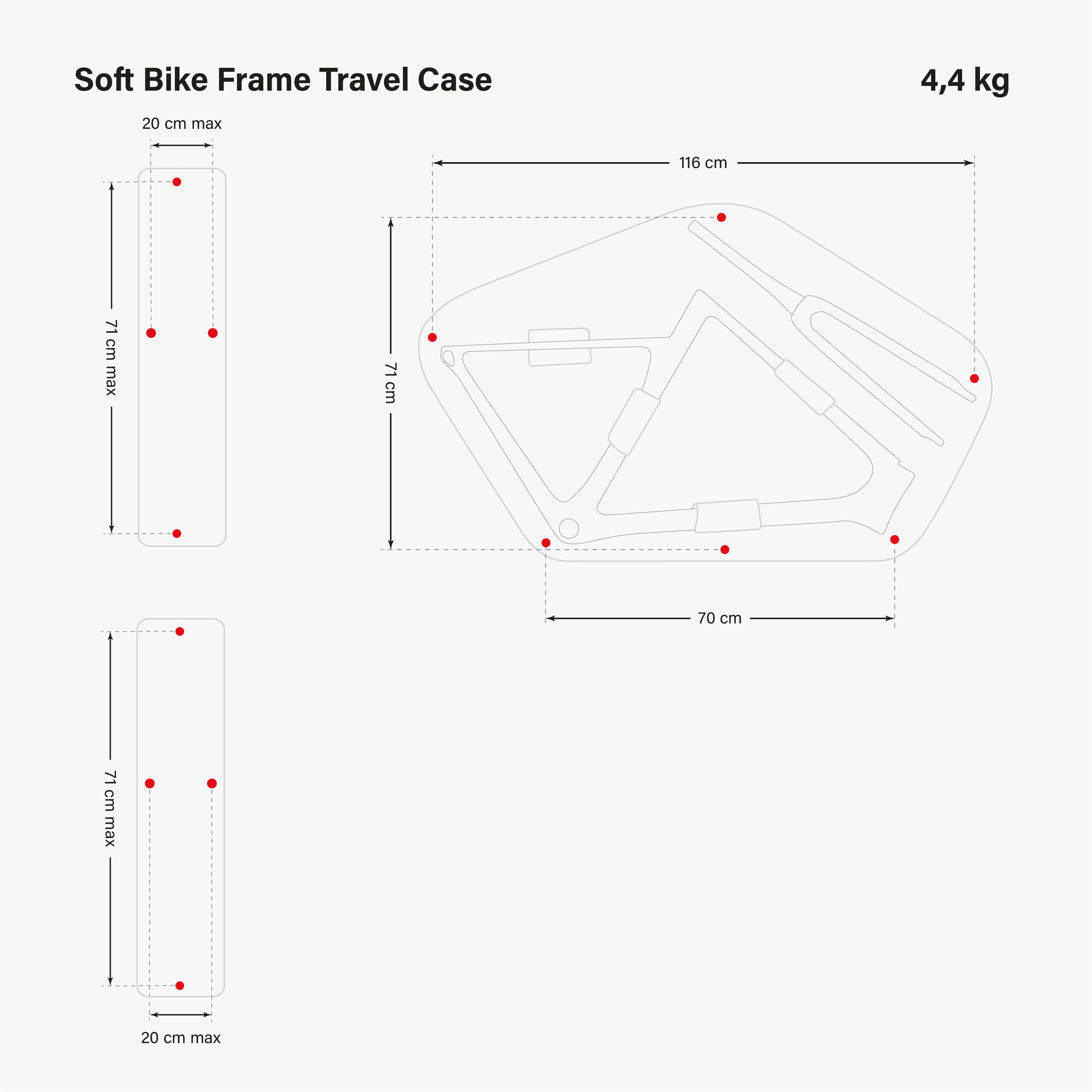 SOFT BIKE FRAME TRAVEL CASE