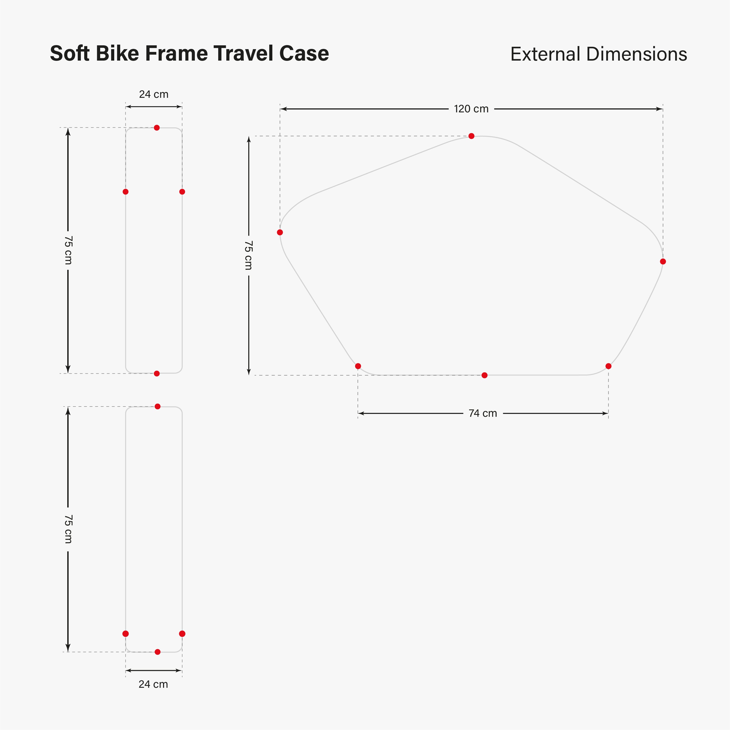 SOFT BIKE FRAME TRAVEL CASE